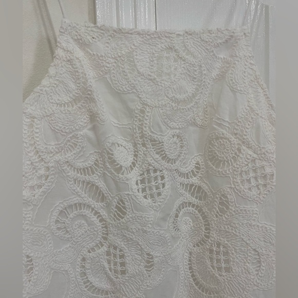 Linen embroidered lace dress - Picture 2 of 6
